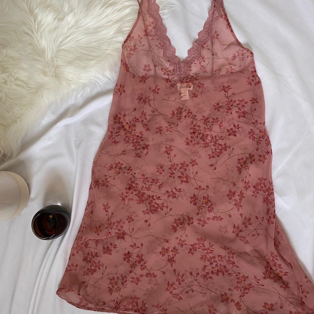 Calvin Klein Floral Slip Dress